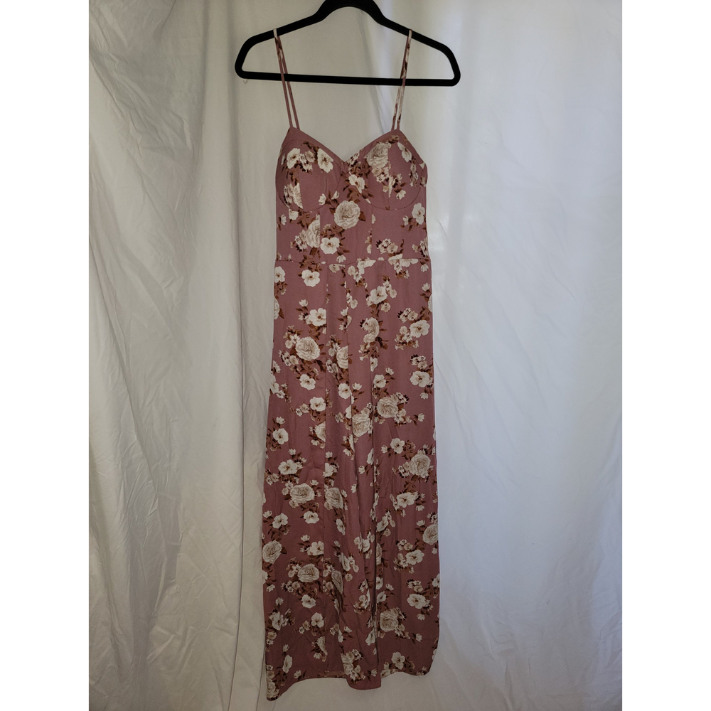 Pink Jumpsuit Dress Ladies Large